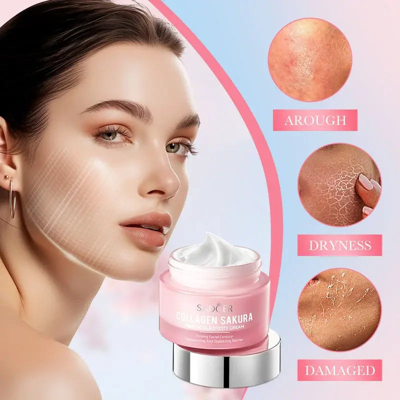 Crema Facial Sakura Colágeno Reafirmante (50g) – Hidratación y Juventud para tu Piel