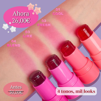 Rubor de gelatina pack de 4 uds
