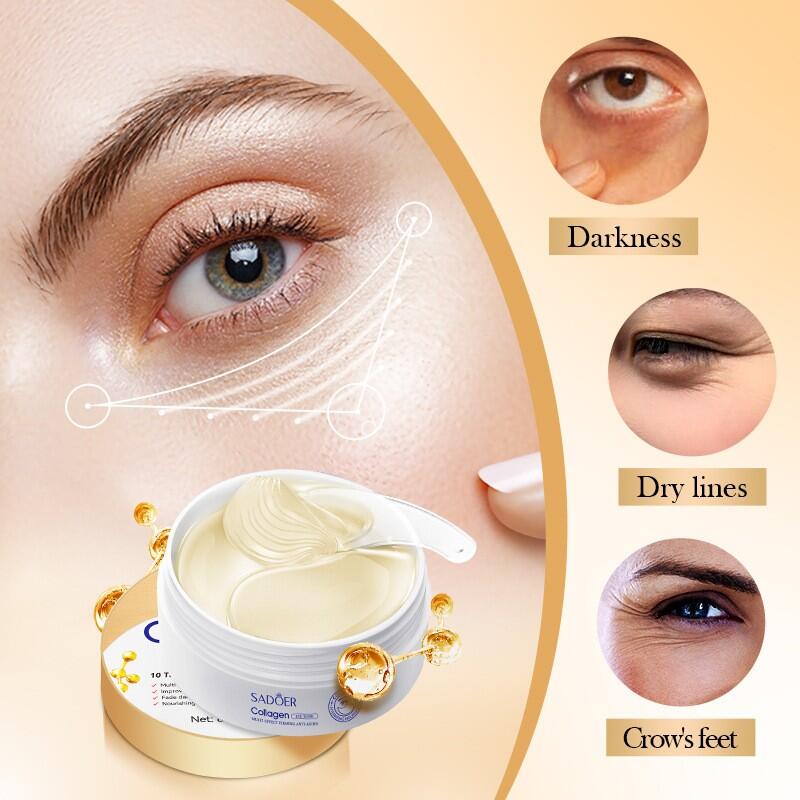 Parches para Ojos Antiedad con 10 Veces Más Colágeno (80g) – Hidratación y Rejuvenecimiento Instantáneo