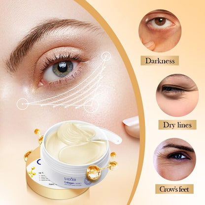Parches para Ojos Antiedad con 10 Veces Más Colágeno (80g) – Hidratación y Rejuvenecimiento Instantáneo